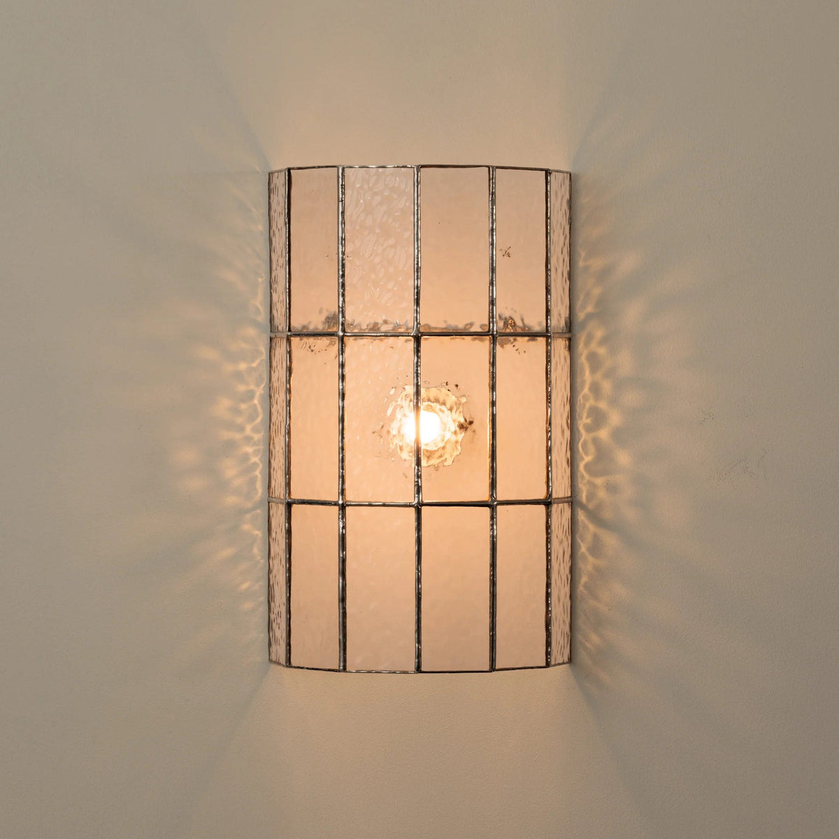 Spectra Faceted Glass Wall Sconce