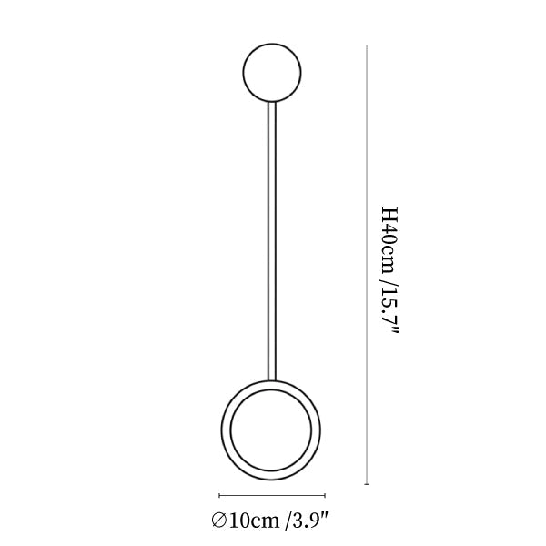 Sphere Stem Led Wall Sconce