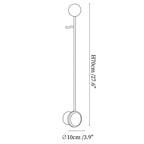 Sphere Stem Led Wall Sconce