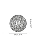 Spherical Woven Pendant Light