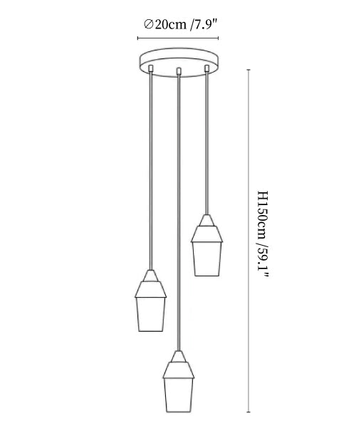 Spindle Alabaster Cluster Chandelier