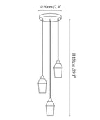 Spindle Alabaster Cluster Chandelier