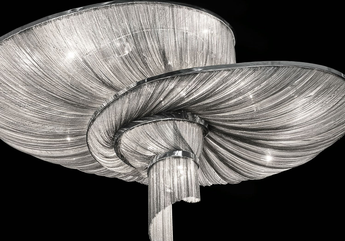Spiral Elegance Chain Chandelier