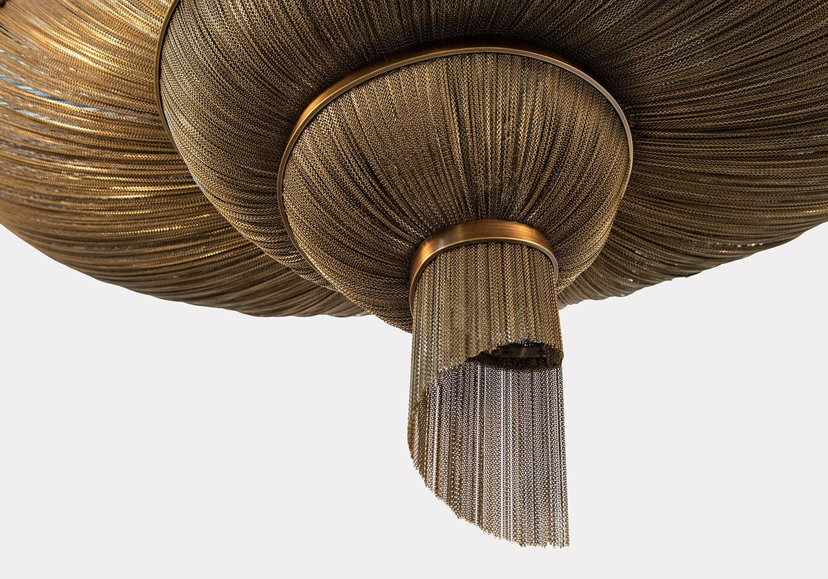 Spiral Elegance Chain Chandelier