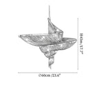 Spiral Elegance Chain Chandelier