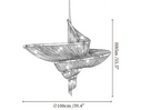 Spiral Elegance Chain Chandelier