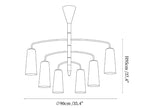 Spiral Tiered Chandelier