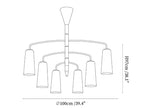 Spiral Tiered Chandelier