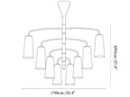Spiral Tiered Chandelier