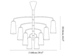 Spiral Tiered Chandelier