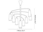 Spiral Tiered Chandelier