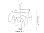 Spiral Tiered Chandelier