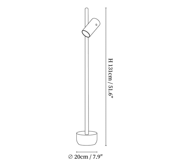 Spotlight Wood Floor Lamp