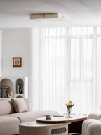 Square Alabaster Ceiling Light