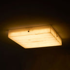 Square Alabaster Ceiling Light
