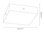 Square Alabaster Ceiling Light