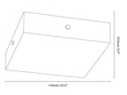 Square Alabaster Ceiling Light