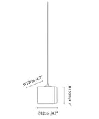 Square Alabaster Staircase Chandelier