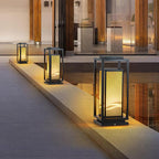 Modern Square Cage Garden Light