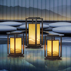 Modern Square Cage Garden Light