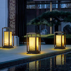 Modern Square Cage Garden Light