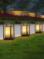 Modern Square Cage Garden Light