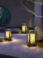 Modern Square Cage Garden Light