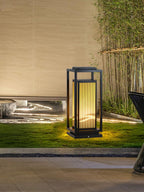 Modern Square Cage Garden Light