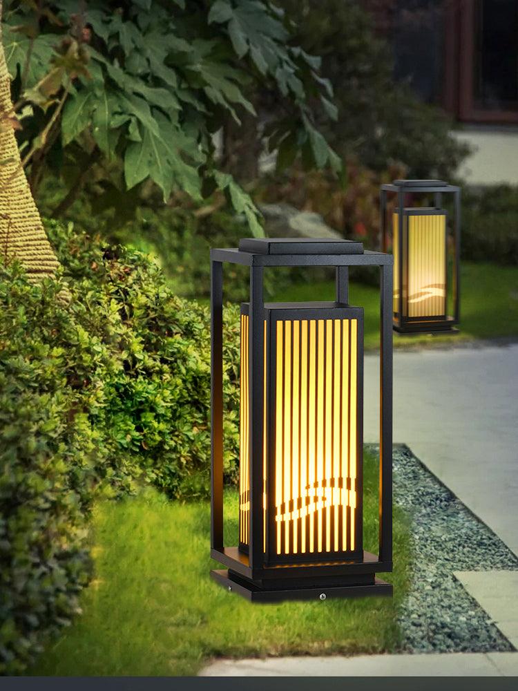 Modern Square Cage Garden Light