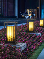 Modern Square Cage Garden Light