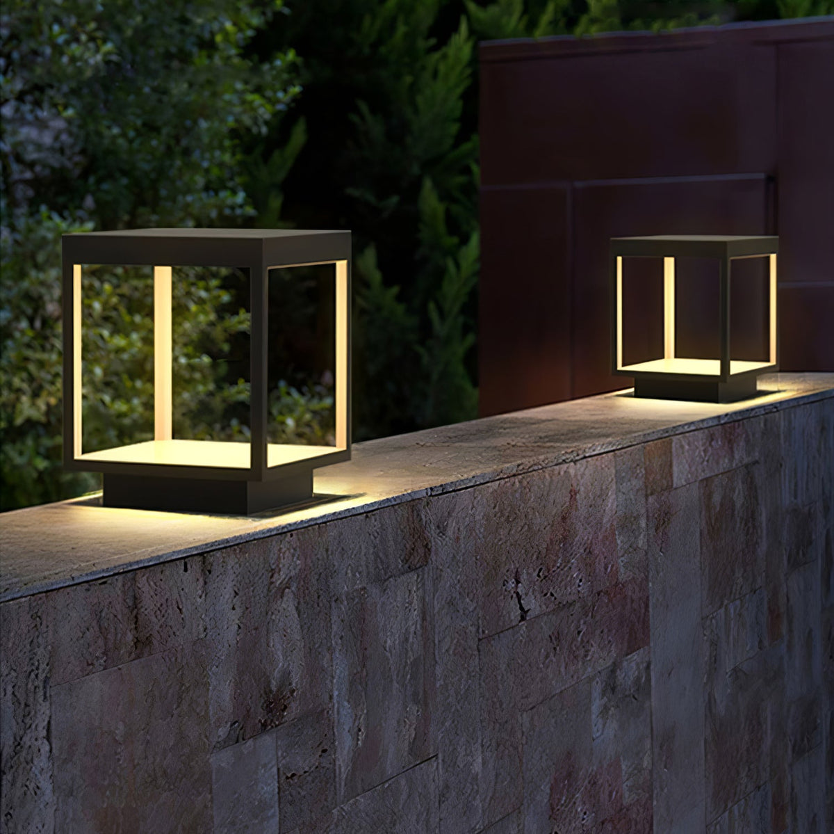 Square Frame Solar Outdoor Light