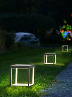 Square Frame Fence Post Garden Light