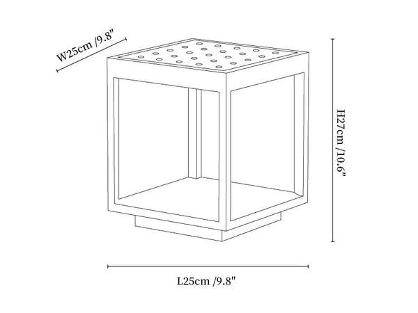 Square Frame Solar Outdoor Light