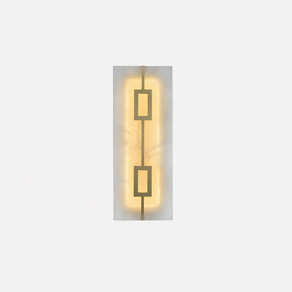 Square Alabaster Wall Lamp