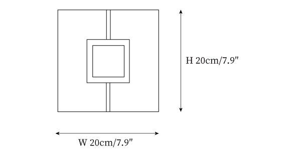 Square Alabaster Wall Lamp