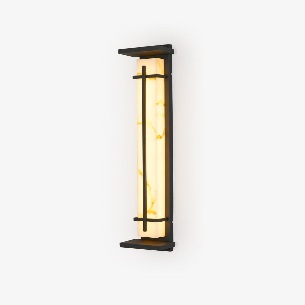 Square Outdoor Alabaster Wall Light