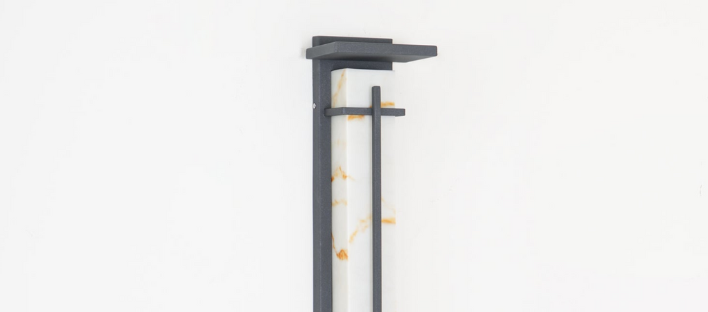 Square Outdoor Alabaster Wall Light