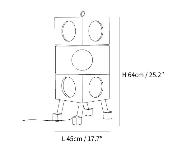 Square Robot Floor Lamp