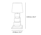 Stacked Wooden Table Lamp
