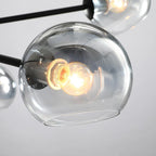 Staggered Glass 6 Light Chandelier