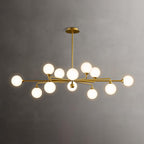 Staggered Glass Globes Chandelier