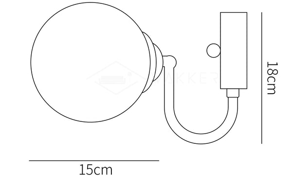 Staggered Glass Sconce