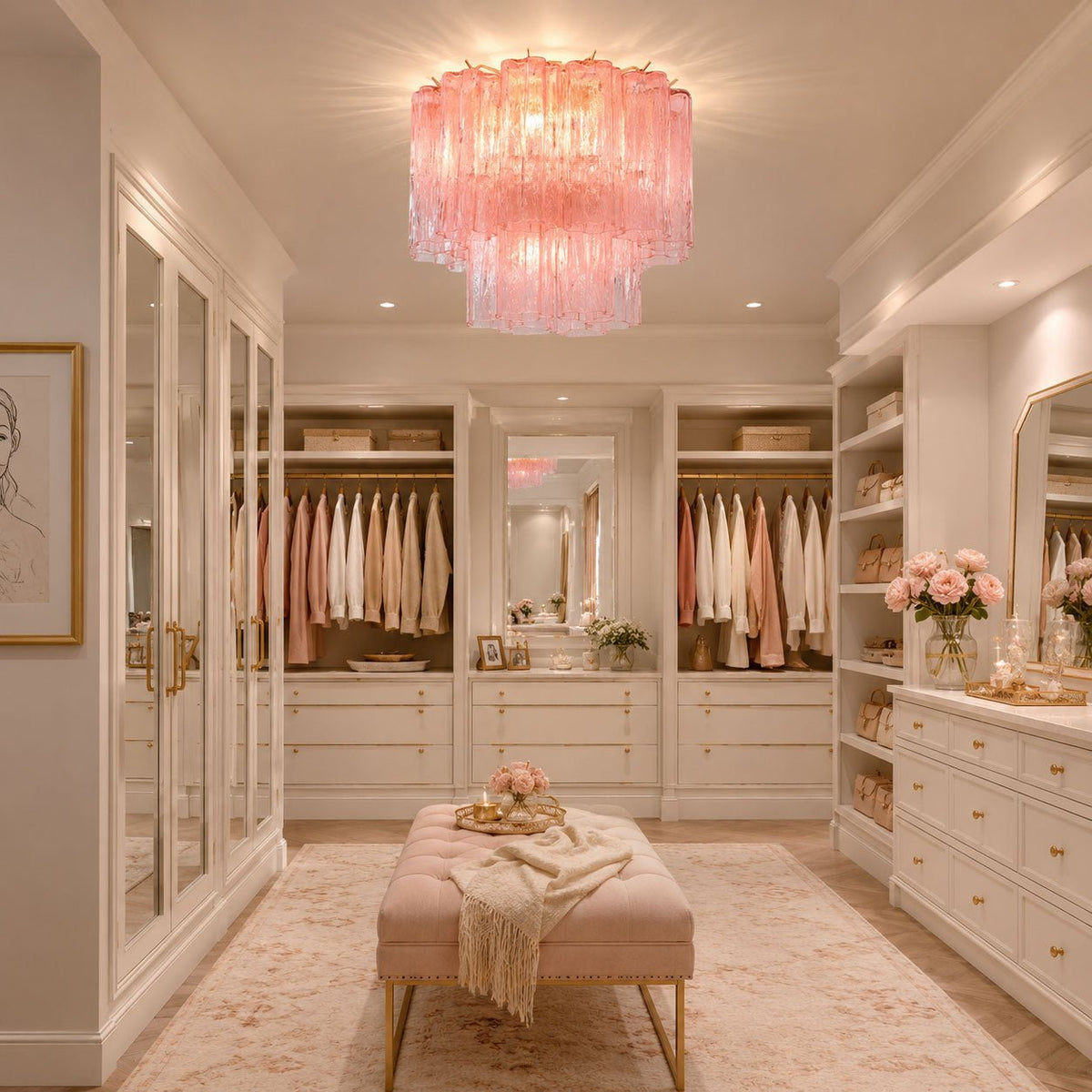 Glass Tubes Ceiling Lamp