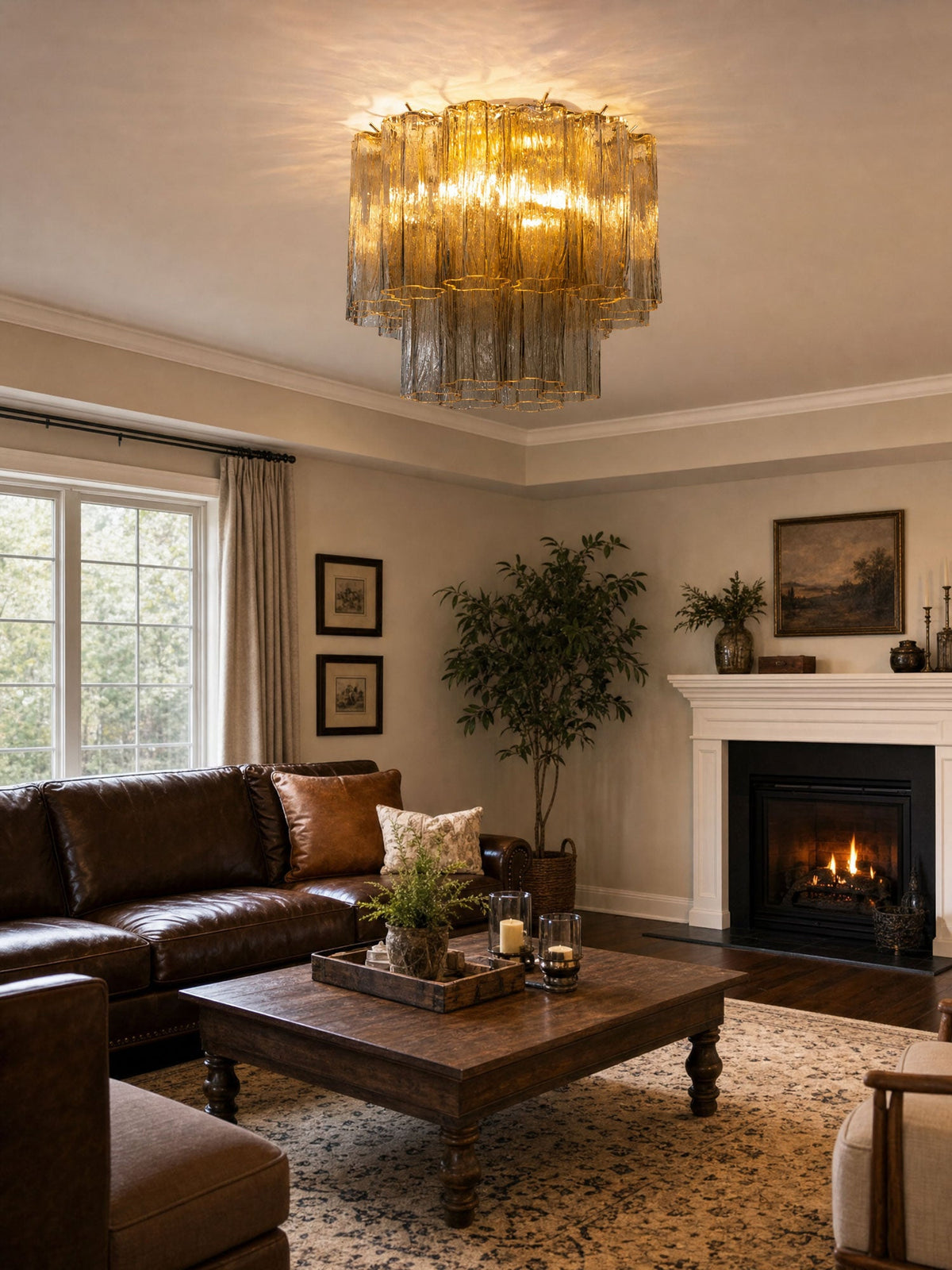 Glass Tubes Ceiling Lamp