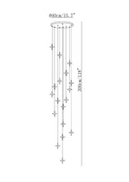 Starfall Staircase Chandelier