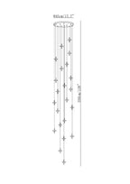 Starfall Staircase Chandelier