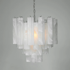 Frosted Glass Tubes Chandelier