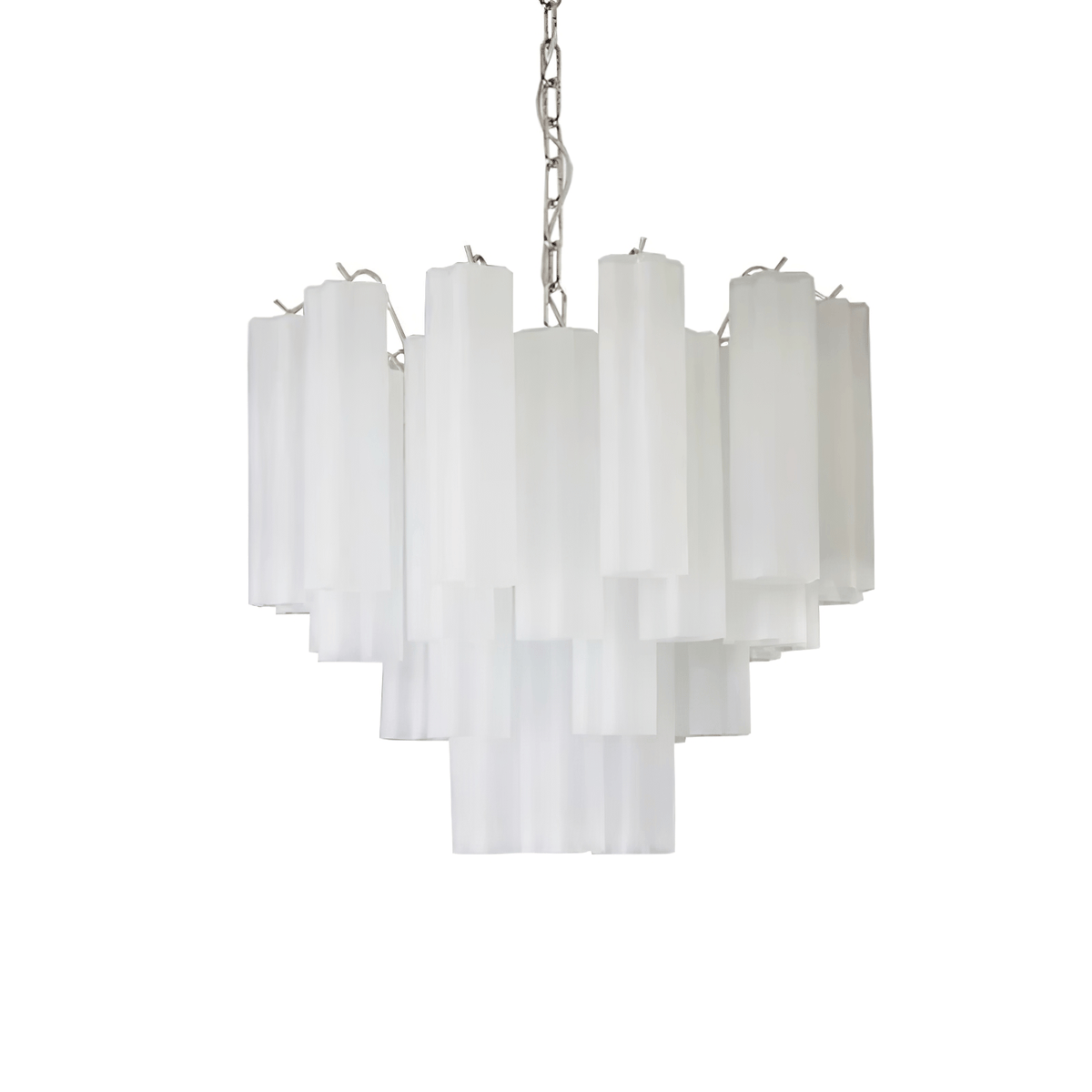 Frosted Glass Tubes Chandelier