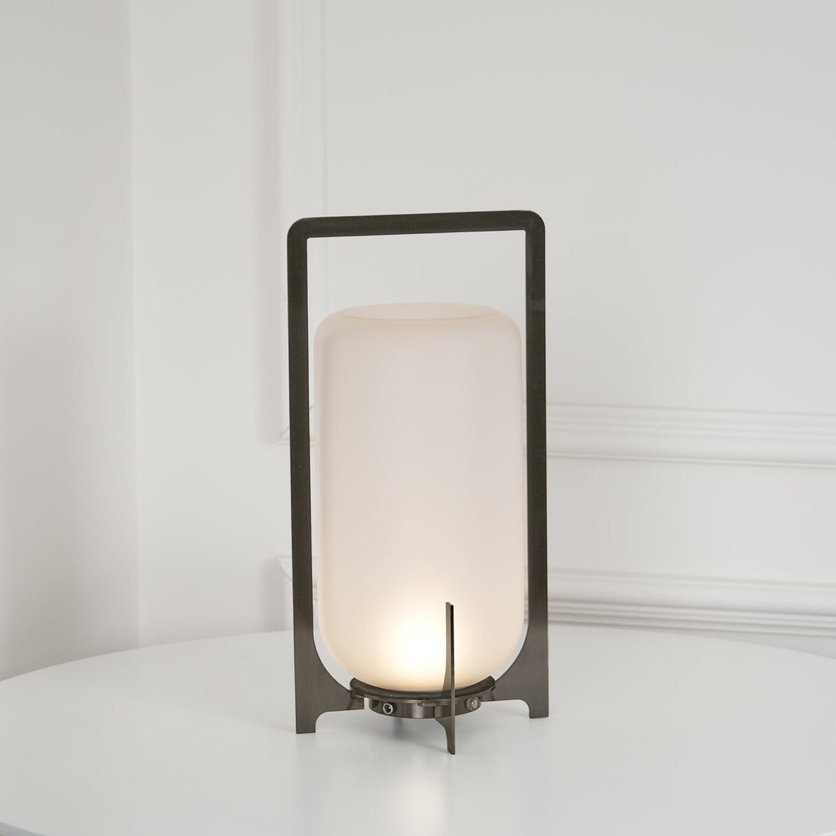 Steel Twilight Lantern Table Light