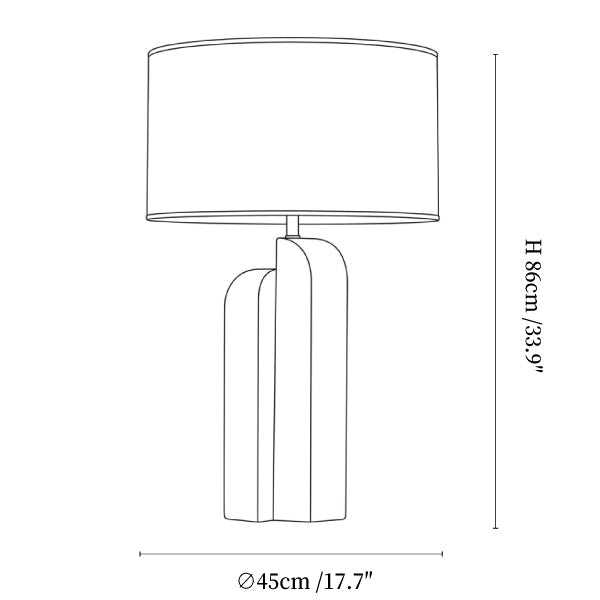 Stele Green Alabaster Table Lamp